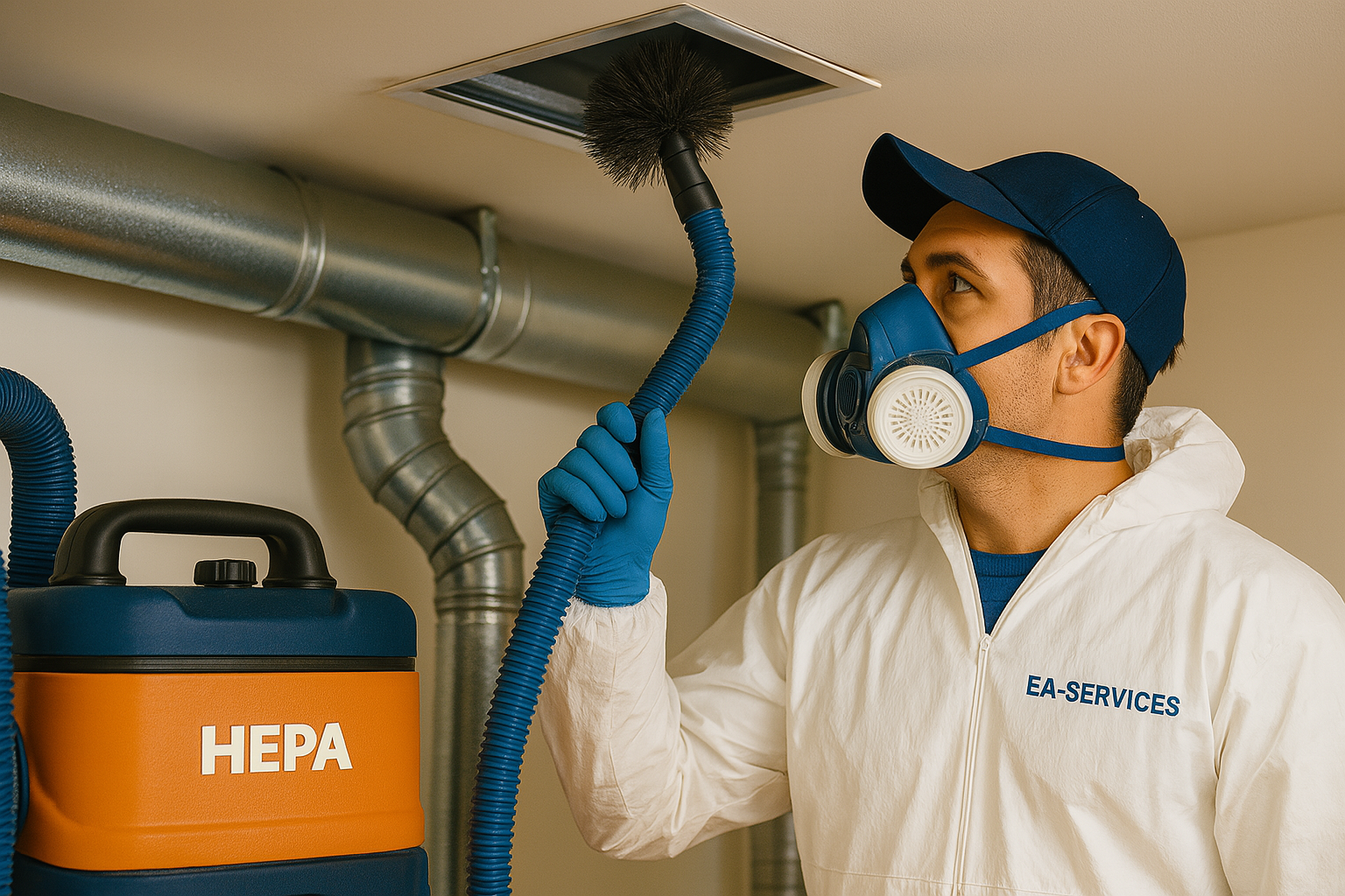 Professional air duct cleaning service in Jarales